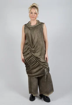 Sanctamuerte Dresses^Dress in Raso di Viscosa Green Tuscany