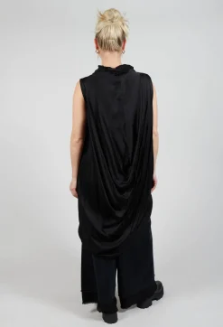 Sanctamuerte Dresses^Dress in Raso di Viscosa Nero