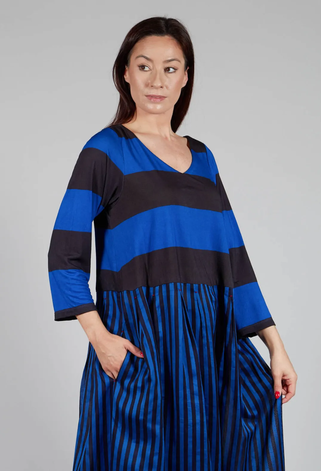 Traces of Me Dresses^Dress Maxy Vichy Amparo Blue in Blue