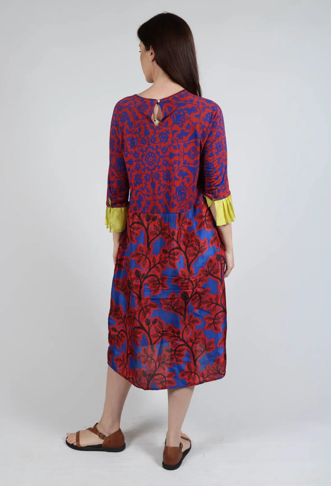 Traces of Me Dresses^Dress Poppy Classic and Cuffs Blossom in Red