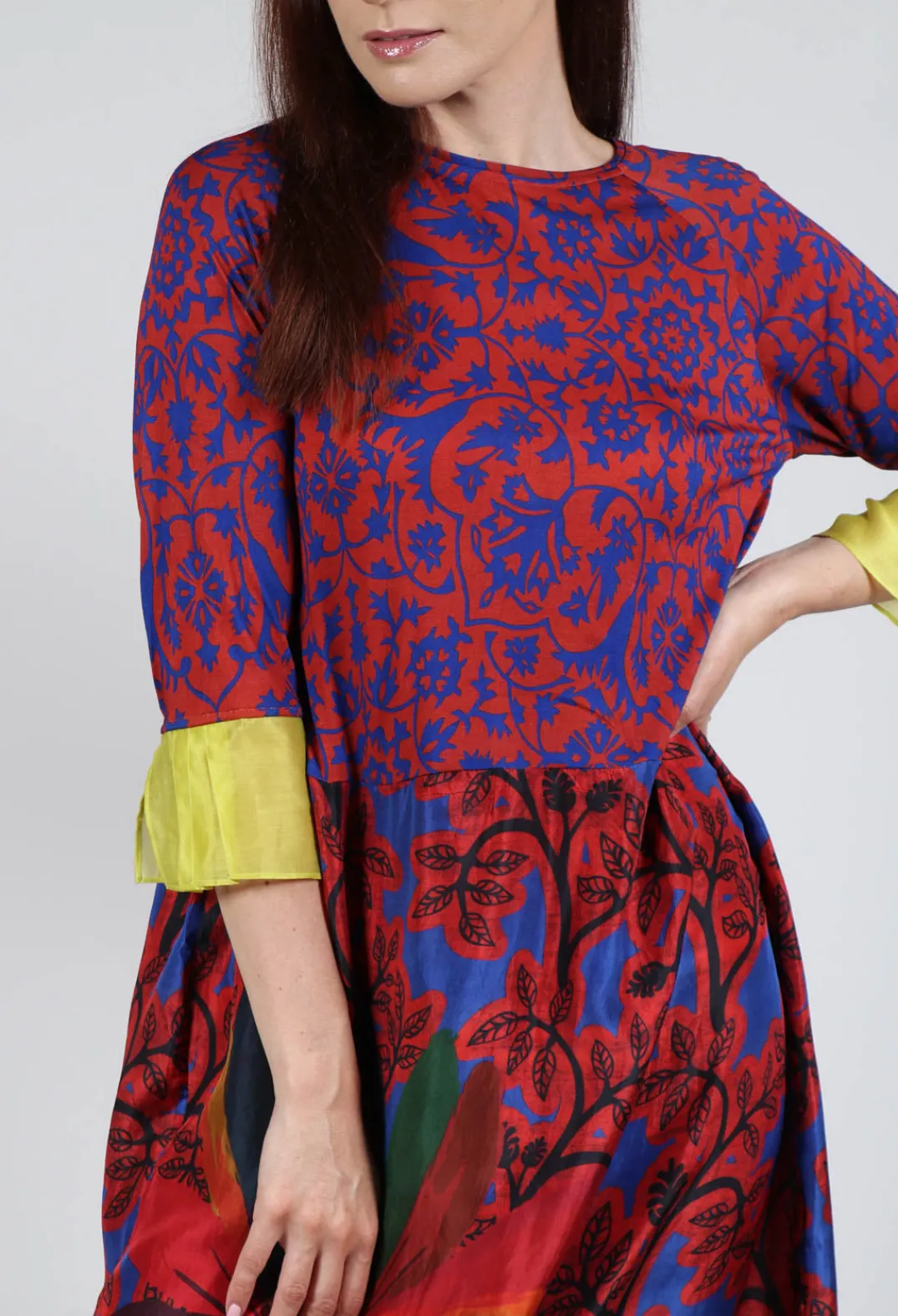Traces of Me Dresses^Dress Poppy Classic and Cuffs Blossom in Red