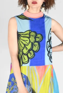 Traces of Me Dresses^Dress Poppy Turtle Neck Sleeveless Plage in Blue