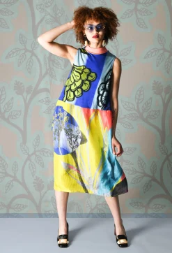Traces of Me Dresses^Dress Poppy Turtle Neck Sleeveless Plage in Blue