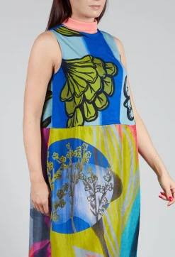 Traces of Me Dresses^Dress Poppy Turtle Neck Sleeveless Plage in Blue