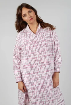 Hannoh Wessel Dresses^Dress Print Dorinda in Fucshia Checks
