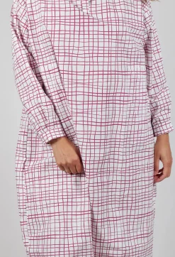 Hannoh Wessel Dresses^Dress Print Dorinda in Fucshia Checks