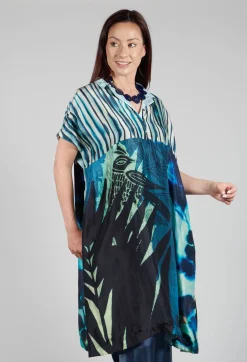 Traces of Me Dresses^Dress Selkie Black Dongo in Blue