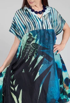 Traces of Me Dresses^Dress Selkie Black Dongo in Blue