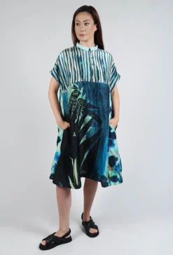 Traces of Me Dresses^Dress Selkie Black Dongo in Blue