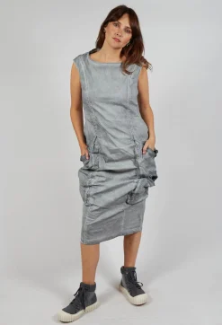 Rundholz Dip Dresses^Dress with Bleached Stitching in Pencil Cloud