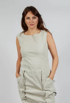 Rundholz Dip Dresses^Dress with Bleached Stitching in Eraser