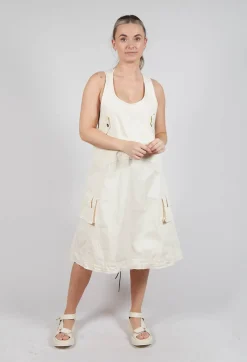 Rundholz Dip Dresses^Drop Armhole Dress with Pull Toggle Hemline in Greige