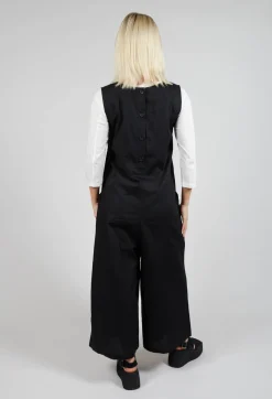 Bread and Butter Jumpsuits^Drop Crotch Jumpsuit with Lettering in Black