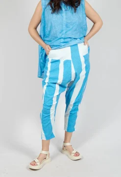 Rundholz Black Label Trousers^Drop Crotch Pull On Trousers in Malibu Print