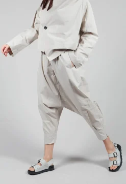 Moyuru Trousers^Drop Crotch Trouser in Grey