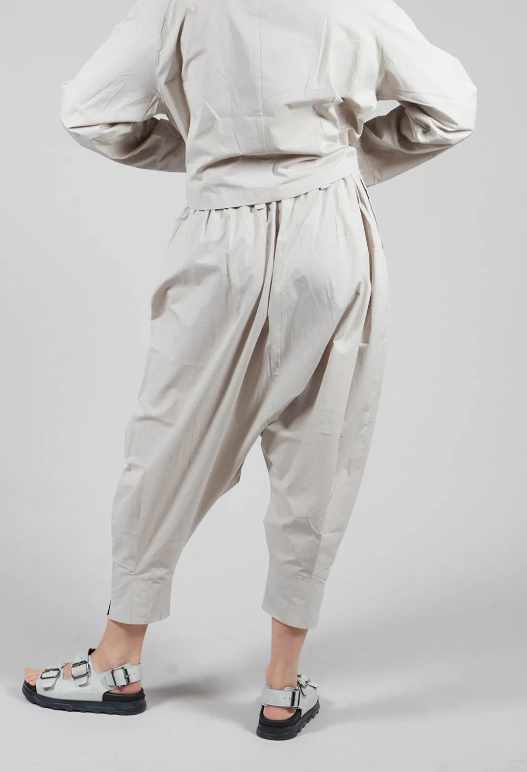 Moyuru Trousers^Drop Crotch Trouser in Grey