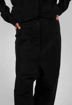 Rundholz Mainline Trousers^Drop Crotch Trousers in Black