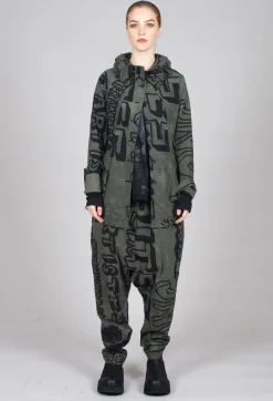 Rundholz Black Label Trousers^Drop Crotch Trousers with Tapered Leg in Camp Big Print