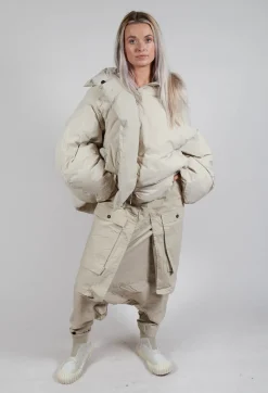 Rundholz Dip Trousers^Drop Crotch Trousers with Statement Pockets in Eraser