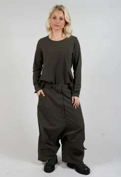Rundholz Black Label Trousers^Drop Crotch Utility Trousers in Camp