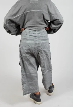 Rundholz Dip Trousers^Drop Crotch Utility Trousers in Pencil Cloud