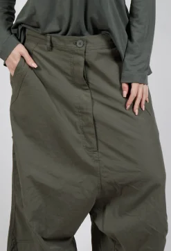 Rundholz Black Label Trousers^Drop Crotch Utility Trousers in Jungle