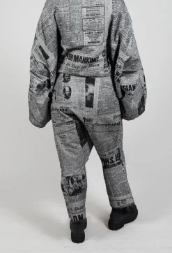 Rundholz Dip Trousers^Drop Crotch Wrinkled Trousers in Moonwalk