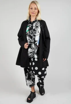 Bize Trousers^Drop-Crotch Polka Dot in Original Black