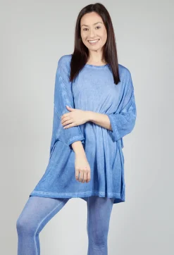 Rundholz Mainline Tops^Drop-Shoulder Flow Blouse in Enzian 50% Cloud