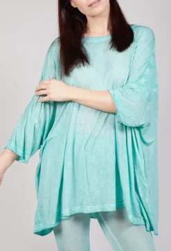 Rundholz Mainline Tops^Drop-Shoulder Flow Blouse in Tulip 50% Cloud
