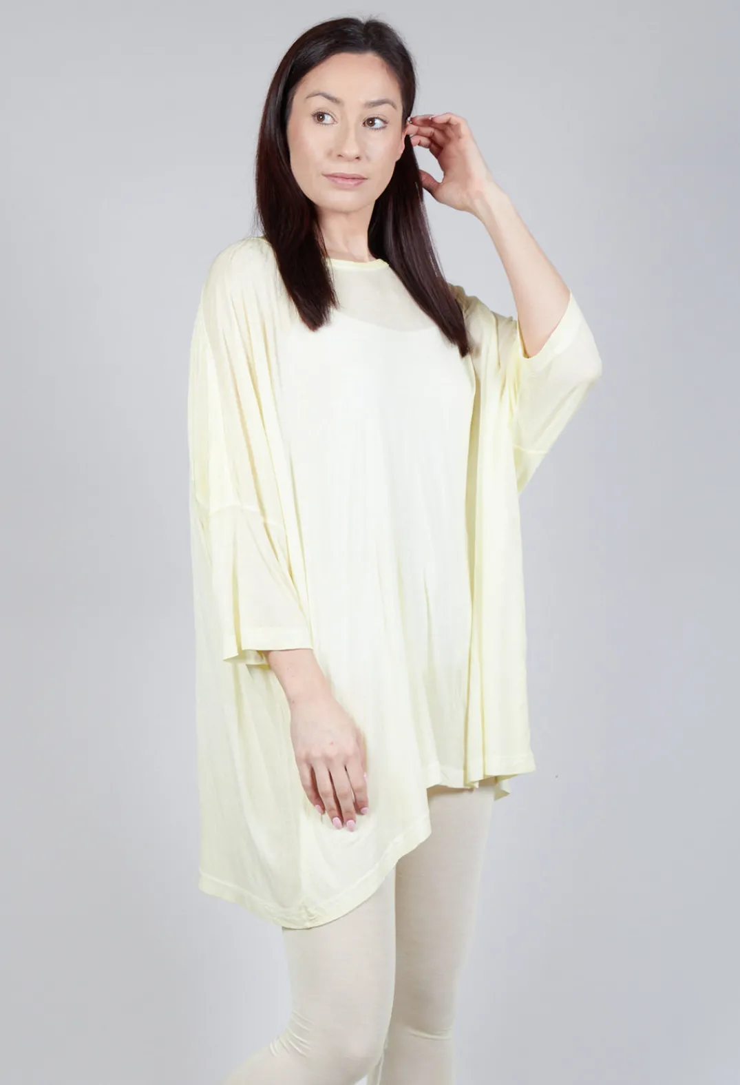 Rundholz Mainline Tops^Drop-Shoulder Flow Blouse in Lilly 50% Cloud