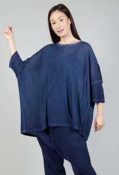 Rundholz Mainline Tops^Drop-Shoulder Flow Blouse in Enzian Cloud