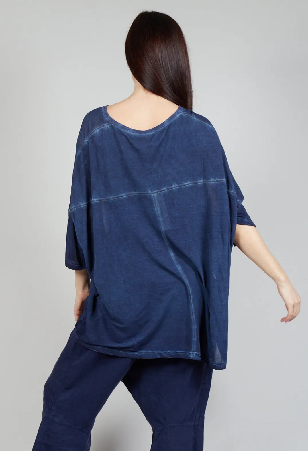 Rundholz Mainline Tops^Drop-Shoulder Flow Blouse in Enzian Cloud