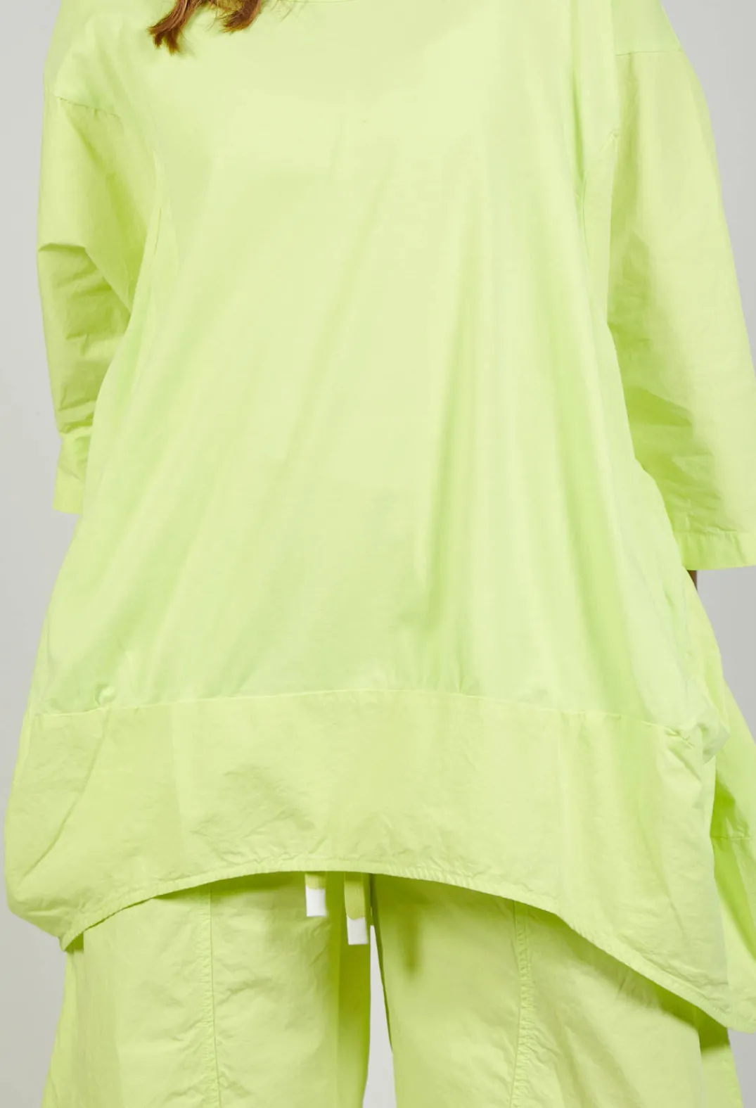 Rundholz Black Label Tops^Dual Fabric Relaxed Fit T Shirt in Sun
