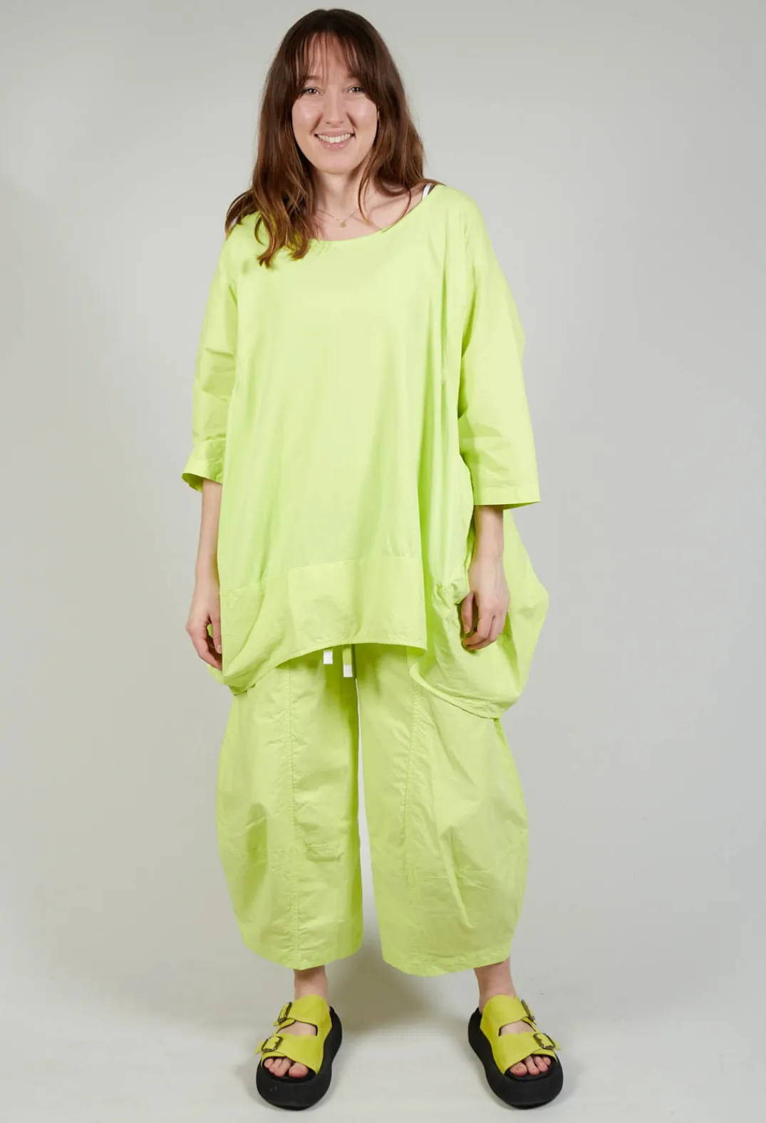 Rundholz Black Label Tops^Dual Fabric Relaxed Fit T Shirt in Sun