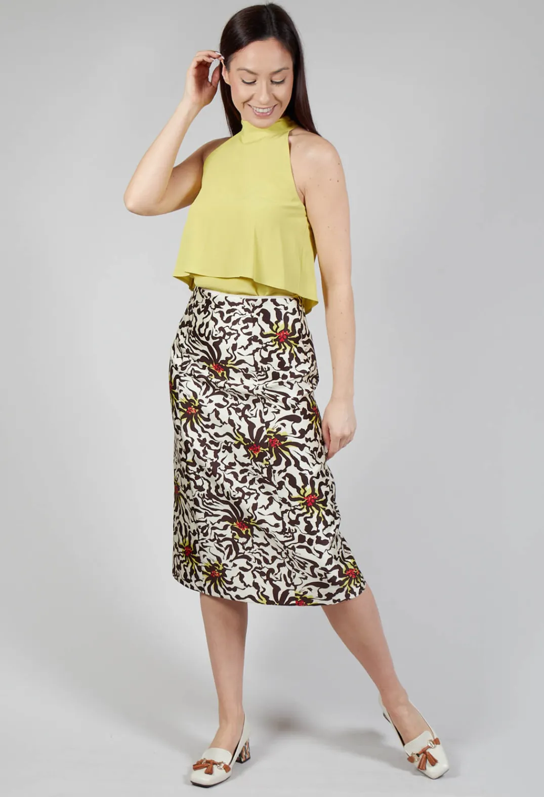 Beatrice B Skirts^Duchesse Skirt in Botanic Zebra Print