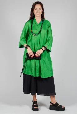 Bianco Levrin Dresses^Dunia Dress in Dark Green