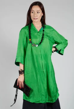 Bianco Levrin Dresses^Dunia Dress in Dark Green