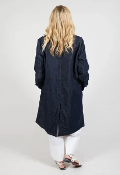 Apuntob Coats^Duster Coat in Indigo