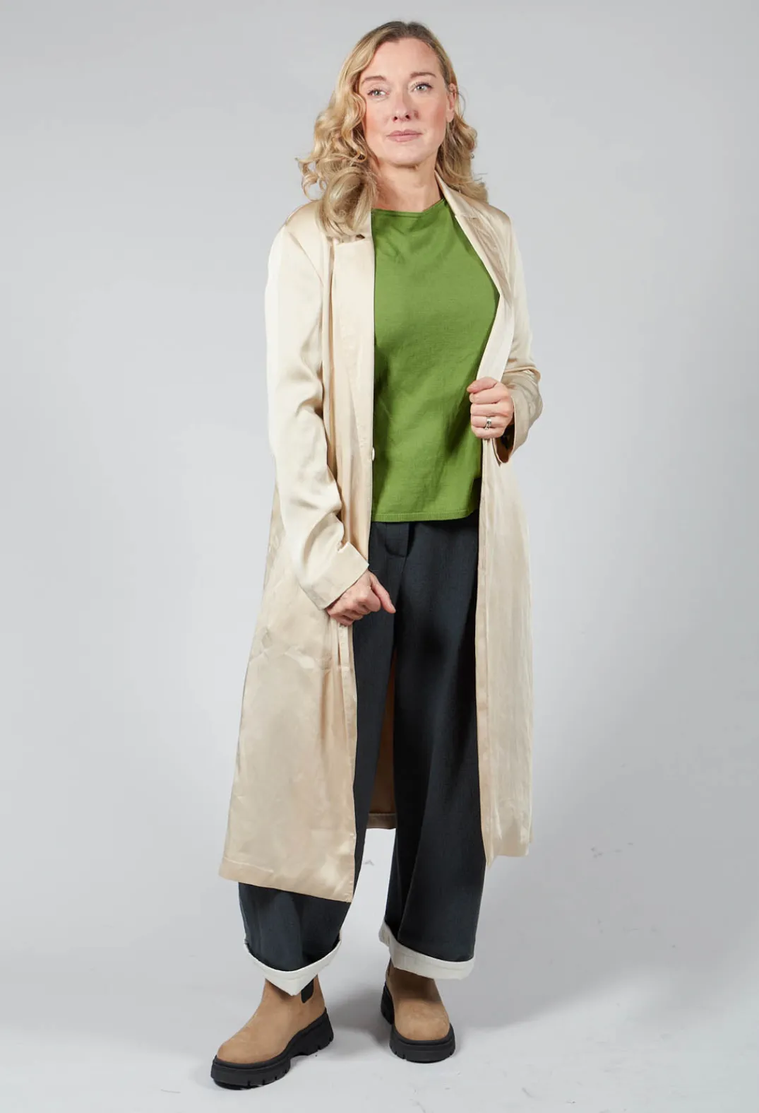 Maliparmi Coats^Duster Coat in Sabbia-Sand