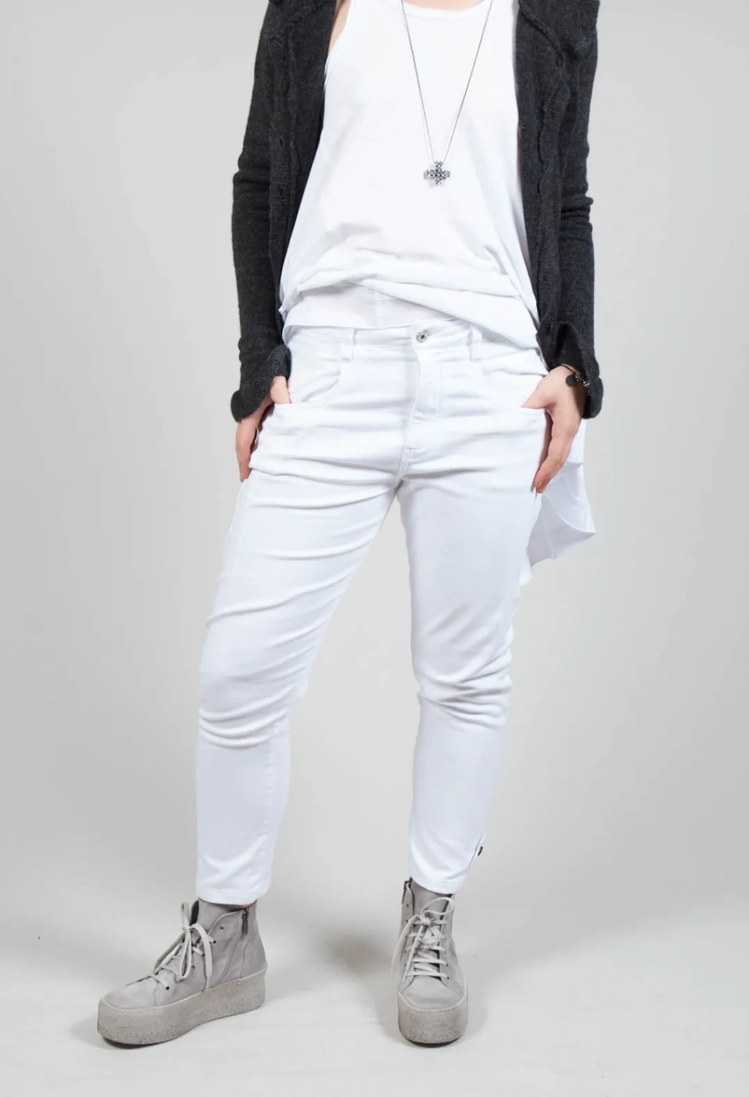 Pluslavie Jeans^Easy Jeans in White