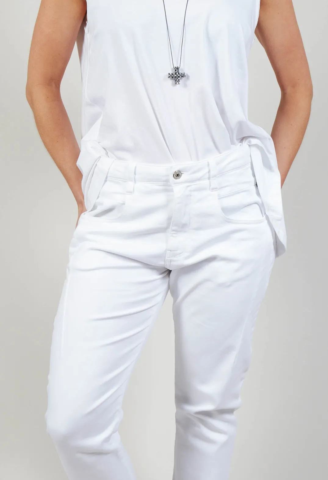 Pluslavie Jeans^Easy Jeans in White