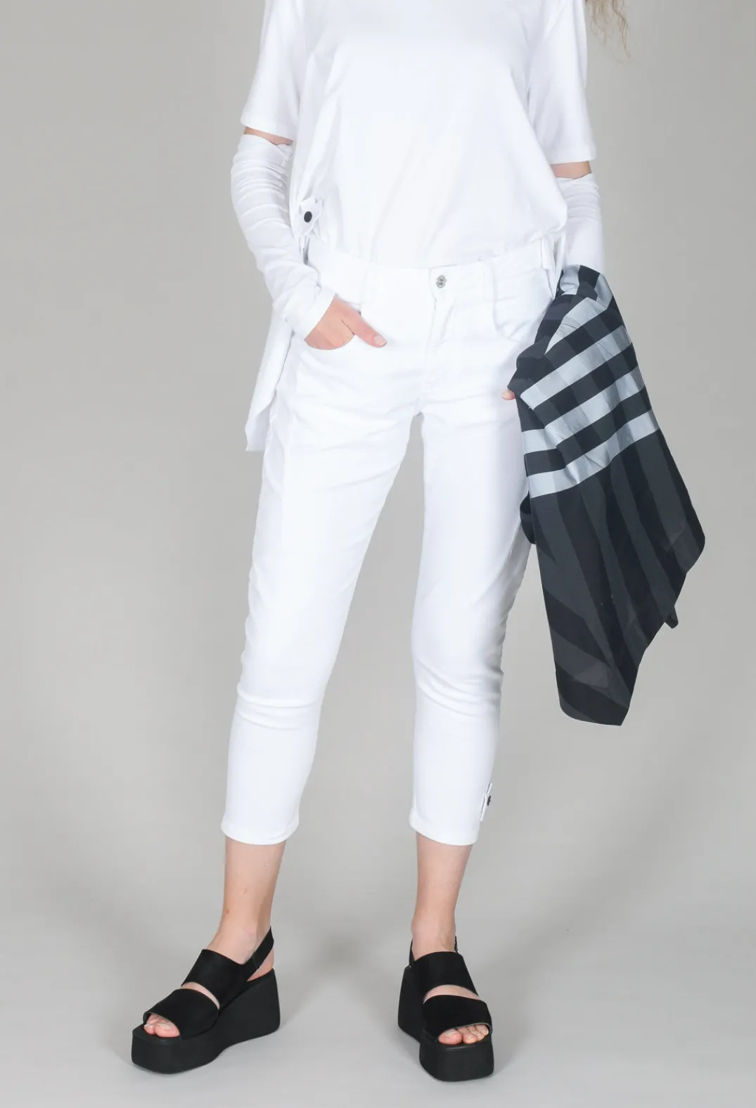 Pluslavie Jeans^Easy Jeans in White