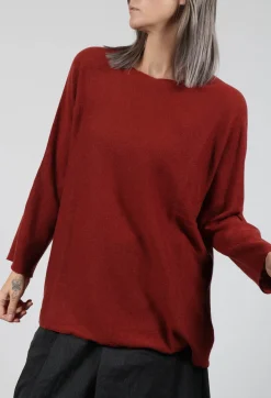 Album Di Famiglia Knitwear|Jumpers^Easy Jumper WS in Red