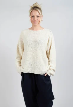 La Vaca Loca Tops^Edad Knitted Jumper in Grandpa Ecru