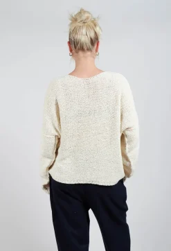 La Vaca Loca Tops^Edad Knitted Jumper in Grandpa Ecru