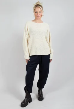 La Vaca Loca Tops^Edad Knitted Jumper in Grandpa Ecru