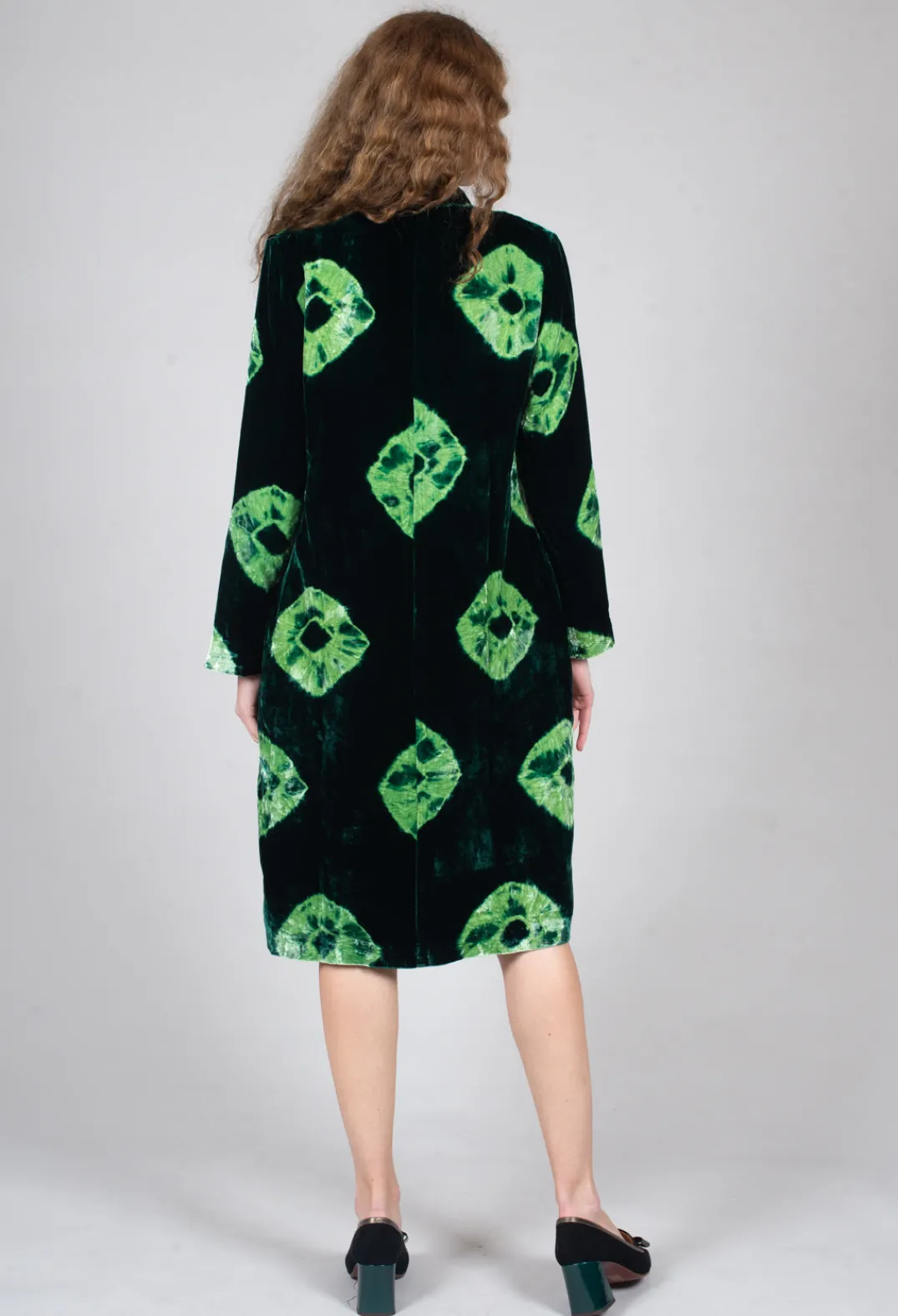 Bianco Levrin Coats^Edda Coat in Tiedye Green