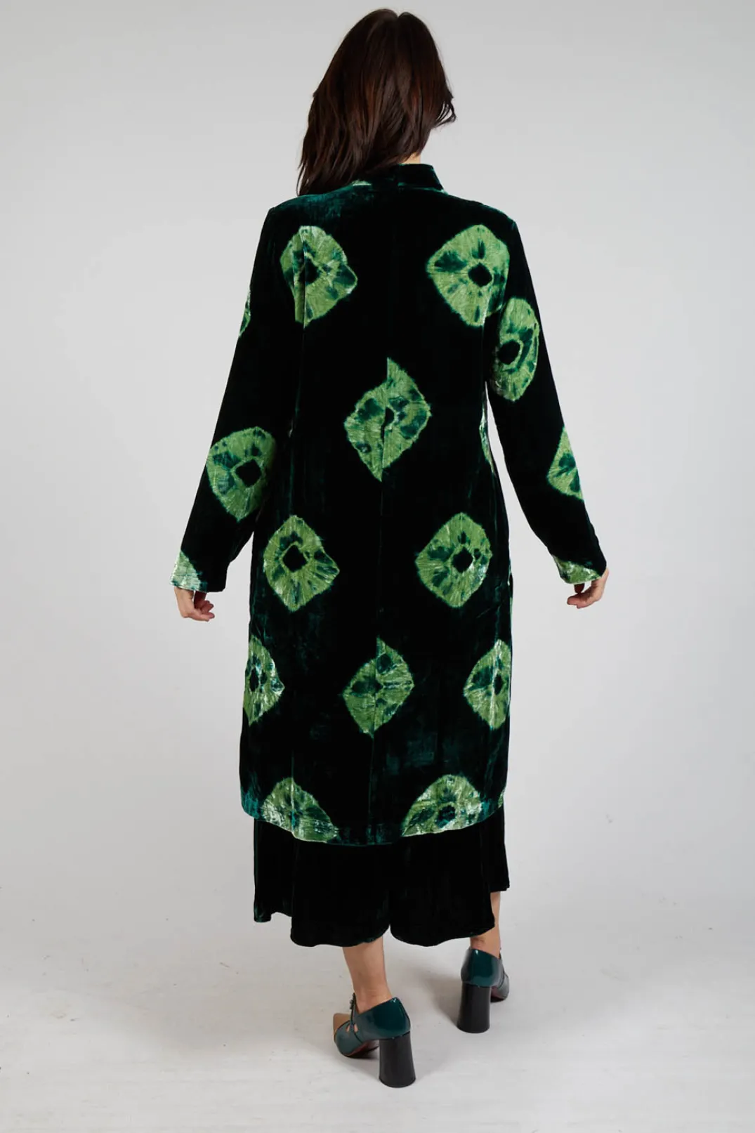 Bianco Levrin Coats^Edda Coat in Tiedye Green