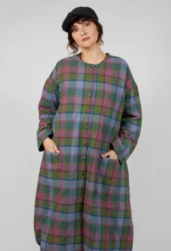 Eka Jackets^Elara Coat in Green Multicolour